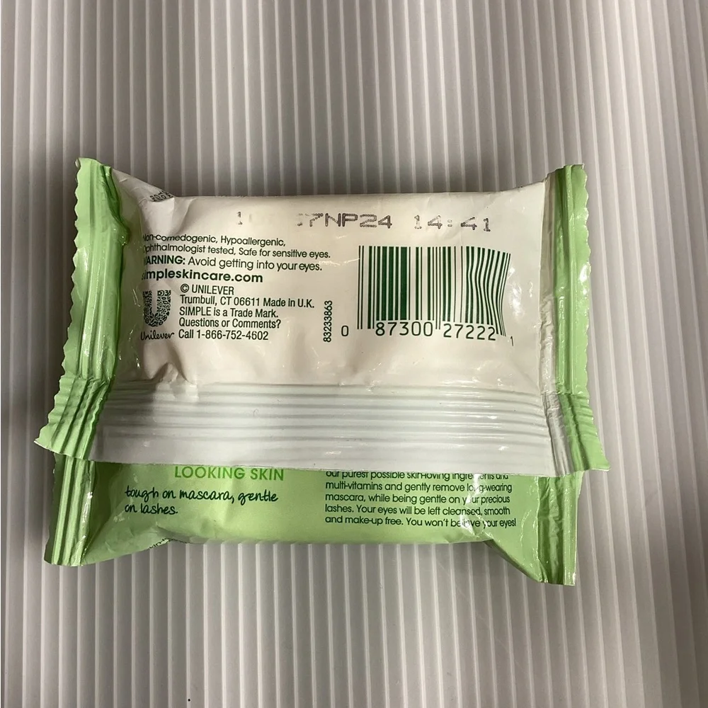 Set of 3 Simple Facial Cleaning Wipes/Pads